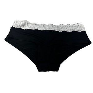 Lot Of 3 Smart And Sexy Women's Sz Large Panty Bikini Lace Waistband Black NWOT